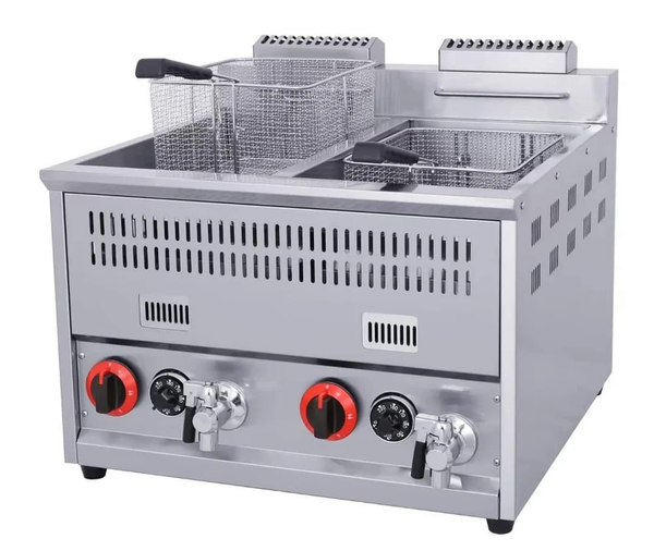 Double Tank Gas Deep Fryer - OT-72